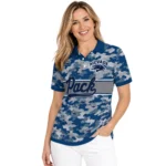 Nevada Wolf Pack Polo Shirt Custom Camo Band Blue Best Selling