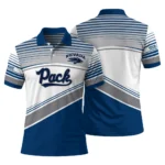 Nevada Wolf Pack Polo Shirt Custom Slanted Stripes Blue White Best Selling