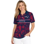 New England Patriots Polo Shirt Personalized Paisley Band Blue Best Selling