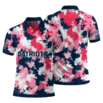 New England Patriots Polo Shirt Personalized Pixel Camo Blue Best Selling