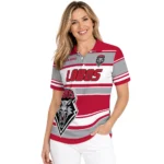 New Mexico Lobos Polo Shirt Personalized Horizontal Blocks Red Best Selling