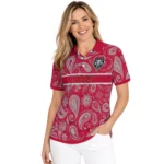 New Mexico Lobos Polo Shirt Personalized Paisley Band Red Best Selling