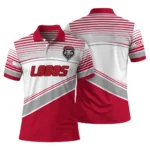 New Mexico Lobos Polo Shirt Personalized Slanted Stripes Red White Best Selling