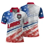 New Mexico Lobos Polo Shirt Personalized Star Stripes Red Blue Best Selling