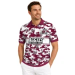 New Mexico State Aggies Polo Shirt Personalized Camo Band Crimson Best Selling