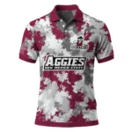 New Mexico State Aggies Polo Shirt Personalized Pixel Camo Crimson Best Selling