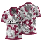 New Mexico State Aggies Polo Shirt Personalized Pixel Camo Crimson Best Selling