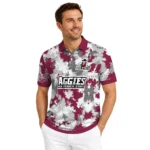 New Mexico State Aggies Polo Shirt Personalized Pixel Camo Crimson Best Selling
