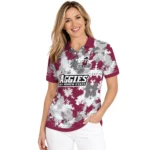 New Mexico State Aggies Polo Shirt Personalized Pixel Camo Crimson Best Selling