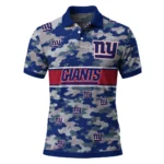 New York Giants Polo Shirt Customized Camo Band Blue Best Selling
