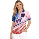 New York Giants Polo Shirt Personalized Star Stripes Red Blue Best Selling