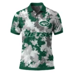 New York Jets Polo Shirt Personalized Pixel Camo Green Best Selling
