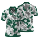 New York Jets Polo Shirt Personalized Pixel Camo Green Best Selling