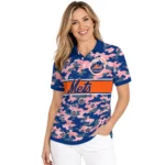New York Mets Polo Shirt Customized Camo Band Blue Best Selling