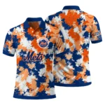 New York Mets Polo Shirt Customized Pixel Camo Blue Best Selling