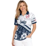 New York Yankees Polo Shirt Personalized Floral Angles Navy White Best Selling