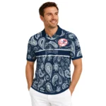 New York Yankees Polo Shirt Personalized Paisley Band Navy Best Selling