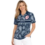 New York Yankees Polo Shirt Personalized Paisley Band Navy Best Selling