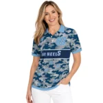 North Carolina Tar Heels Polo Shirt Customized Camo Band Light Blue Best Selling