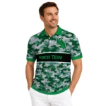 North Texas Mean Green Polo Shirt Personalized Camo Band Green Best Selling