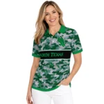 North Texas Mean Green Polo Shirt Personalized Camo Band Green Best Selling