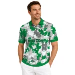 North Texas Mean Green Polo Shirt Personalized Pixel Camo Green Best Selling