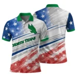 North Texas Mean Green Polo Shirt Personalized Star Stripes Red Blue Best Selling