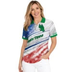 North Texas Mean Green Polo Shirt Personalized Star Stripes Red Blue Best Selling