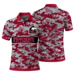 Northern Illinois Huskies Polo Shirt Custom Camo Band Red Best Selling
