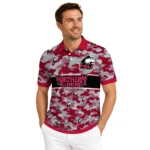 Northern Illinois Huskies Polo Shirt Custom Camo Band Red Best Selling