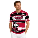 Northern Illinois Huskies Polo Shirt Custom Horizontal Blocks Red Best Selling