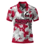 Northern Illinois Huskies Polo Shirt Custom Pixel Camo Red Best Selling