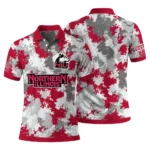 Northern Illinois Huskies Polo Shirt Custom Pixel Camo Red Best Selling