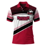 Northern Illinois Huskies Polo Shirt Custom Slanted Stripes Red White Best Selling