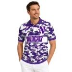 Northwestern Wildcats Polo Shirt Customized Camo Band Purple Best Selling