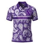 Northwestern Wildcats Polo Shirt Customized Paisley Band Purple Best Selling