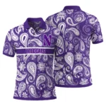Northwestern Wildcats Polo Shirt Customized Paisley Band Purple Best Selling