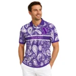 Northwestern Wildcats Polo Shirt Customized Paisley Band Purple Best Selling