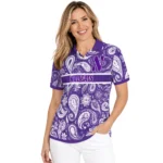 Northwestern Wildcats Polo Shirt Customized Paisley Band Purple Best Selling