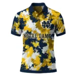 Notre Dame Fighting Irish Polo Shirt Personalized Pixel Camo Navy Best Selling