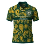 Oakland Athletics Polo Shirt Custom Paisley Band Green Best Selling