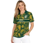 Oakland Athletics Polo Shirt Custom Paisley Band Green Best Selling