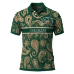 Ohio Bobcats Polo Shirt Customized Paisley Band Green Best Selling