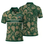 Ohio Bobcats Polo Shirt Customized Paisley Band Green Best Selling