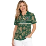 Ohio Bobcats Polo Shirt Customized Paisley Band Green Best Selling