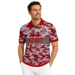 Ohio State Buckeyes Polo Shirt Custom Camo Band Scarlet Best Selling