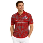 Ohio State Buckeyes Polo Shirt Custom Paisley Band Scarlet Best Selling