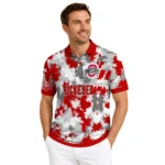Ohio State Buckeyes Polo Shirt Custom Pixel Camo Scarlet Best Selling
