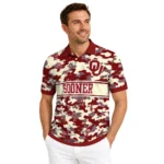 Oklahoma Sooners Polo Shirt Personalized Camo Band Crimson Best Selling