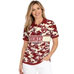 Oklahoma Sooners Polo Shirt Personalized Camo Band Crimson Best Selling